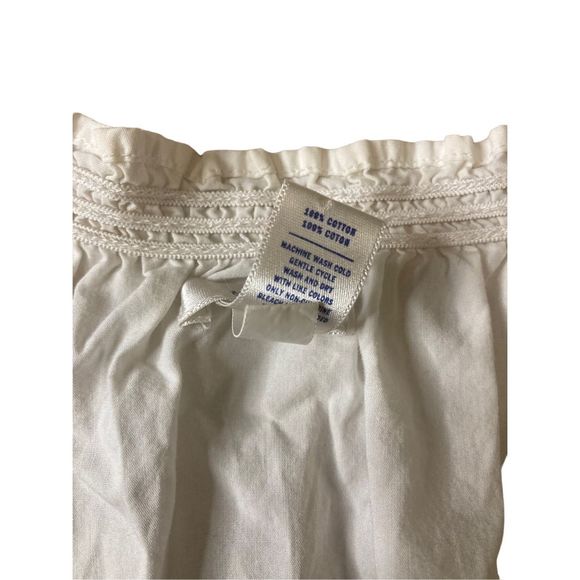 Y2K Vintage Old Navy Ruffle Blouse Cottagecore Cottage Fairy Everyday - Picture 6 of 9